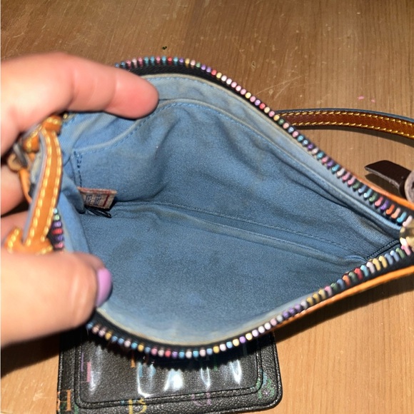 Dooney & Bourke Black Multicolor Wristlet - Picture 3 of 3